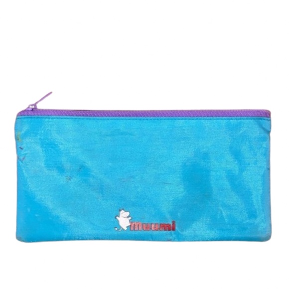 MOOMIN pencil case turquoise and purple flat envelope style MUUMI - Picture 5 of 5